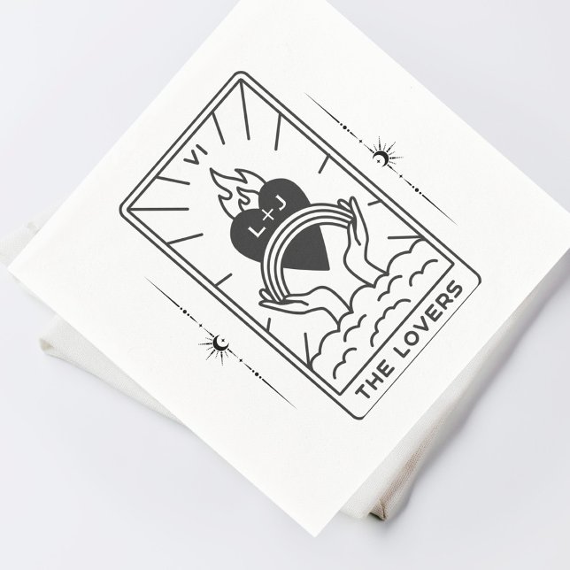 Tarot Cards | Bridal Shower | Wedding | Tarot B+W Napkins (Creator Uploaded)