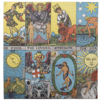 Tarot Cards Collage Napkin