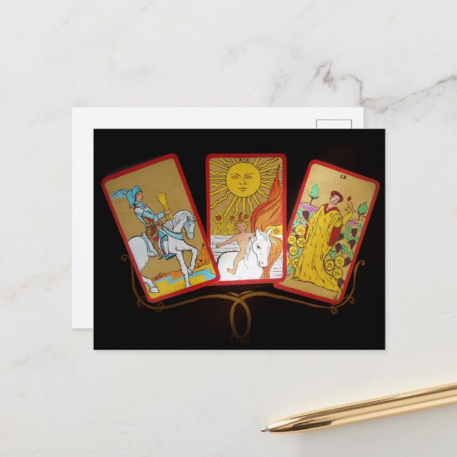 Tarot Cards Invitation Card (Front/Back In Situ)