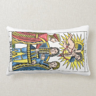 Tarot Cards The Lovers The Sun Lumbar Pillow