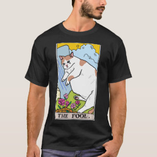 Tarot Cat The Fool Tarot Card Crying Cat Meme Swea T-Shirt