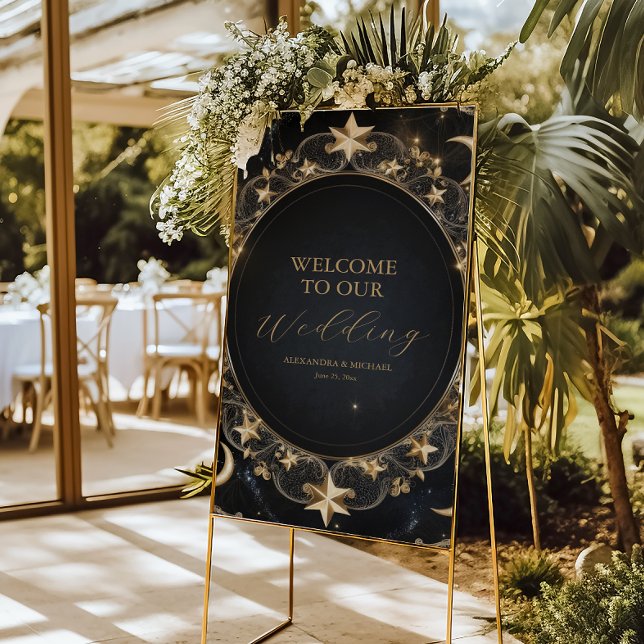 Tarot Celestial Wedding Sun Moon Stars Gold Foam Board (Creator Uploaded)