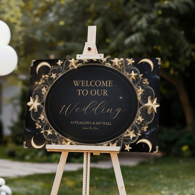 Tarot Celestial Wedding Sun Moon Stars Gold Foam Board (Creator Uploaded)