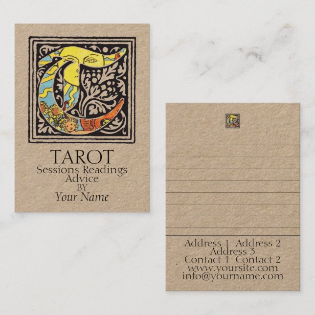 TAROT Coaching, Readings, Advice - Business Card (Front/Back)