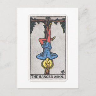 Tarot Der Gehängte The hanged Man Postcard