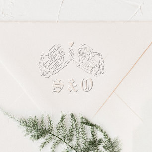 Tarot Goth Monogram Wedding Embosser