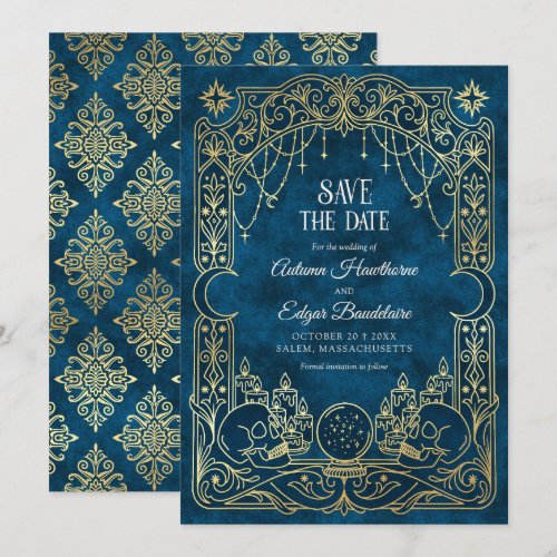 Tarot Halloween Gothic Wedding Save The Date