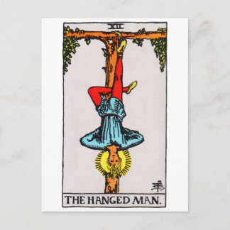 tarot-hangedman postcard