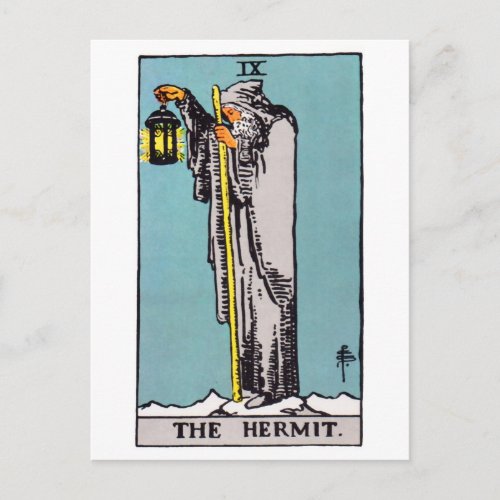 tarot_hermit postcard