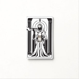 Tarot High Priestess Weed Smoking Occult Light Switch Cover