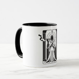 Tarot High Priestess Weed Smoking Occult Mug