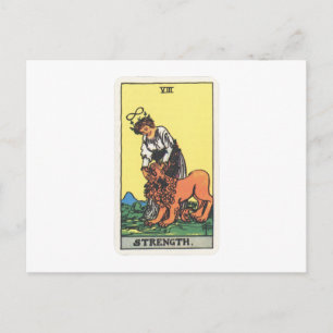 Tarot Kraft Strength Postcard