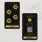 Tarot Logo Dog Grooming Service Black Gold 