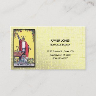 Tarot Magician personalized business card