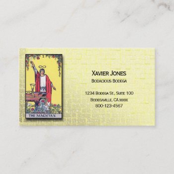 Tarot Magician Personalized Business Card by Bodacious_Bodega at Zazzle