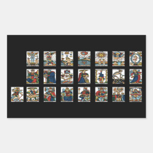 Tarot Major Arcana Classic Rectangular Sticker