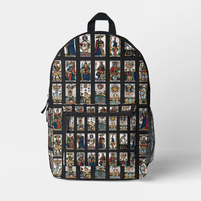 Tarot Major Arcana Printed Backpack (Front)