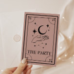 Tarot Mystic Fortune Bachelorette Party Invitation<br><div class="desc">Mystical Fortune Teller Tarot Card Invitation - perfect for a witchy bachelorette or any party! Minimal black text and detail add to the bohemian spin on this popular and trendy theme. Invitation is fully customizable, feel free to edit in your own details with the "personalize" button. Don't forget to check...</div>