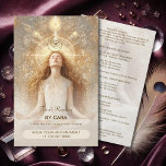 Tarot Mystic Woman Eye Moon Gold Flyer<br><div class="desc">Promote your holistic services with this elegant Tarot and Spiritual Business Flyer, designed for professionals in the fields of Tarot reading, spiritual coaching, yoga instruction, meditation guidance, and holistic healing. Featuring a mystical celestial design with golden accents, this flyer is perfect for attracting clients seeking clarity, balance, and insight. Customizable...</div>