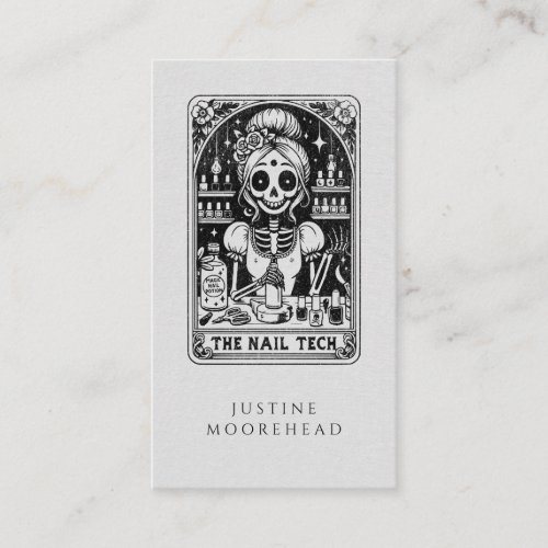 Tarot Nail Technician Business Card