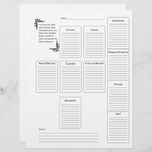 Tarot Page (Front/Back)