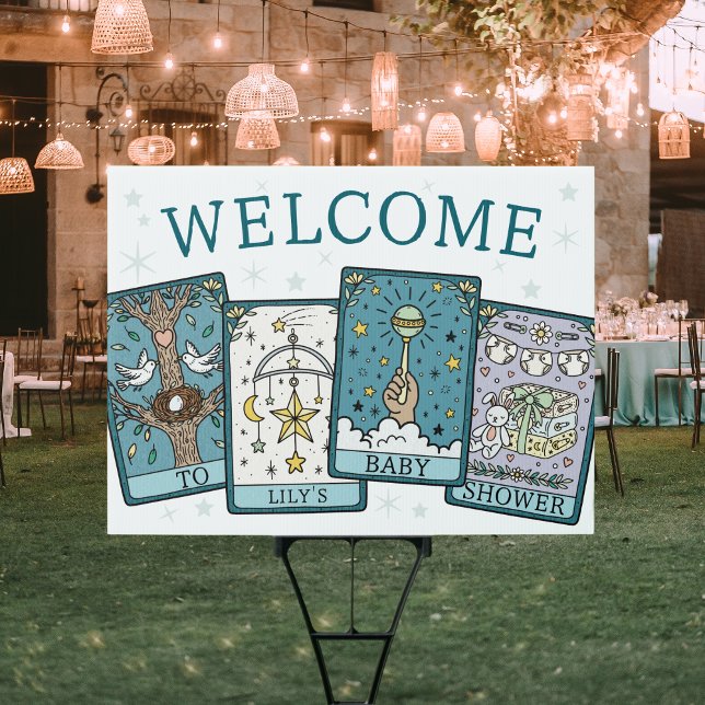 Tarot Party Welcome Baby Shower Yard Sign (Creator Uploaded)
