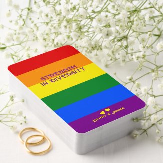 Tarot Pride Month Strength Diversity Rainbow Flag Playing Cards
