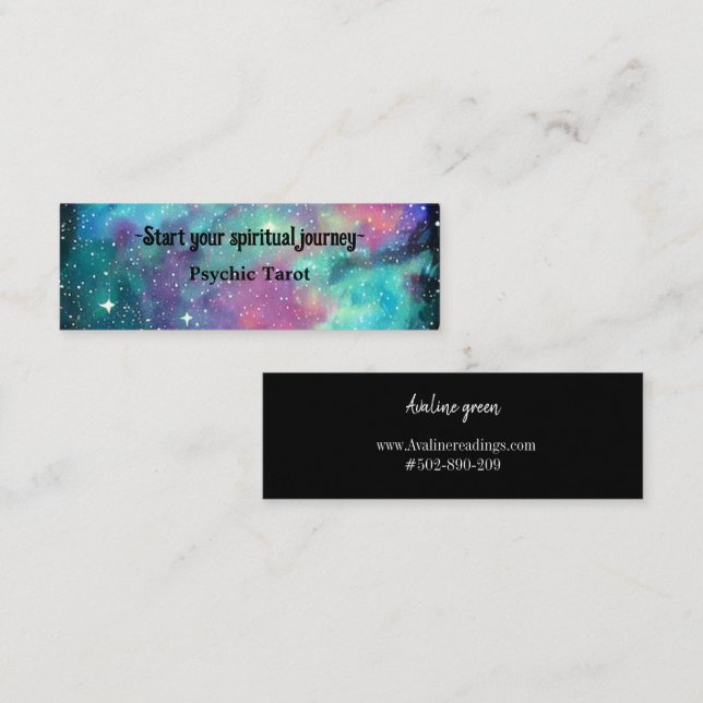 Tarot professional galaxy medium Business Card (Front/Back)