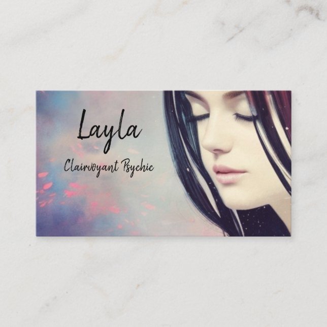 Tarot Psychic hair  Business Card (Front)