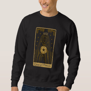 Tarot Queen Of The Pentacle Occult Gothic Sweatshirt