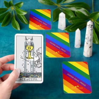 Tarot Rainbow Flag ‘Diverse, Equal, Proud.’ LGBT Playing Cards