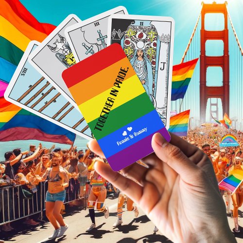 Tarot Rainbow Flag Together in Pride Month LGBT Cards Tarot Rainbow Flag Together in Pride Month LGBT Cards