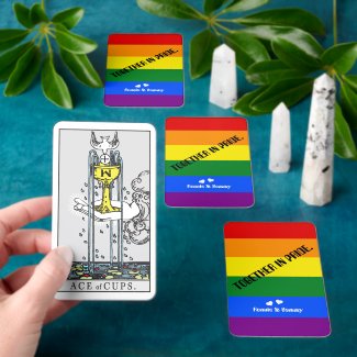 Tarot Rainbow Flag Together in Pride Month LGBT Playing Cards