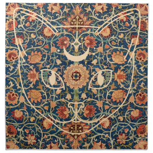 Tarot Reader Cat Altar Cloth William Morris