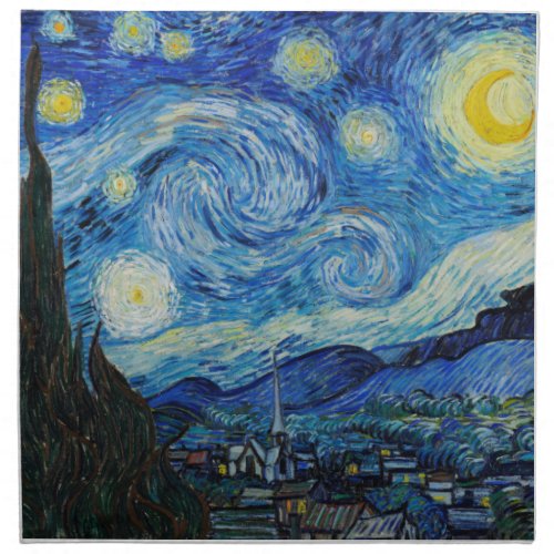 Tarot Reader Starry Night Altar Cloth Van Gogh