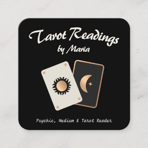 Tarot Reader Sun and Moon Cards Business Card