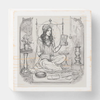 Tarot Reader Wood Box Sign