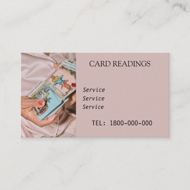 TAROT READING EDITABLE CARD (Front)