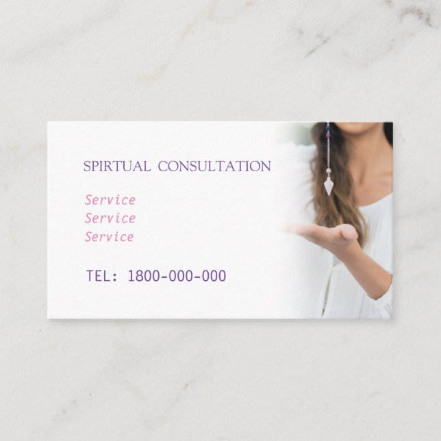 TAROT READING EDITABLE CARD (Front)