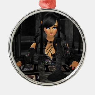 Tarot Reading Round Ornament
