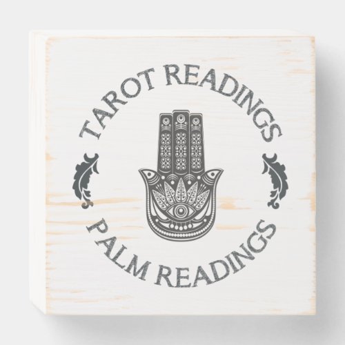 TAROT READINGS WOODEN BOX SIGN