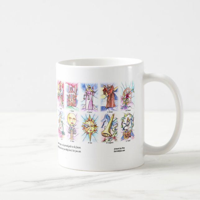Tarot Stained Glass 11x2 Coffee Mug (Right)