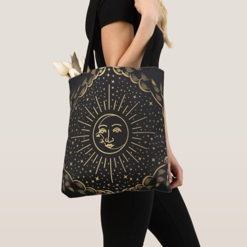 Tarot Sun and Moon Gothic  Tote Bag