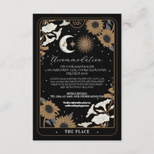 Tarot Sun Moon Aligned Accommodation Wedding Cards