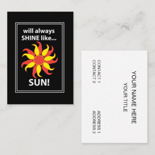 Tarot Sun Mystical Tarot Business Card