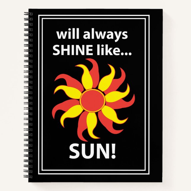 Tarot Sun Mystical Tarot Notebook (Front)