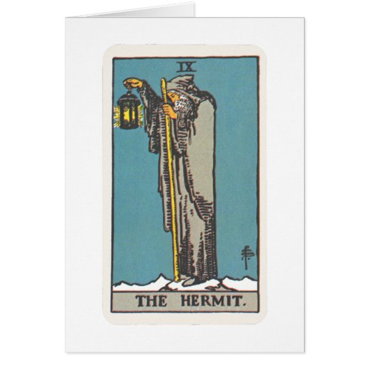 Tarot The Hermit Cards (Front)