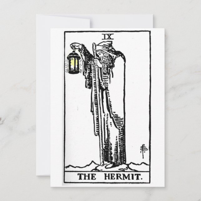 Tarot: The Hermit Notecards (Front)