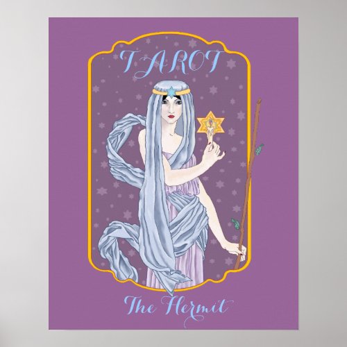 Tarot The Hermit Poster
