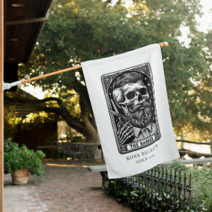 Tarot Theme Vintage Barber Flag